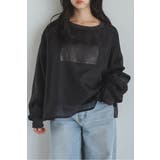 LIGHT-BLACK | シアーレイヤードスウェット 88-004456 | BONJOUR SAGAN