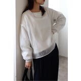 LIGHT-GRAY | シアーレイヤードスウェット 88-004456 | BONJOUR SAGAN