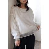 シアーレイヤードスウェット 88-004456 | BONJOUR SAGAN | 詳細画像3