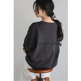 LIGHT-BLACK | 前後刺繍スウェット 88-004463 | BONJOUR SAGAN