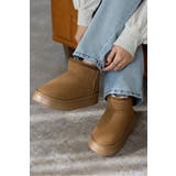 CAMEL | 厚底ムートンブーツ 88-004630 | BONJOUR SAGAN