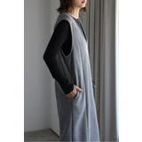 アンチピリング加工裏起毛Vネックジャンスカ 88-004670 | BONJOUR SAGAN | 詳細画像2 