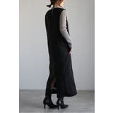 アンチピリング加工裏起毛Vネックジャンスカ 88-004670 | BONJOUR SAGAN | 詳細画像10 