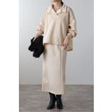 アンチピリング加工裏起毛Vネックジャンスカ 88-004670 | BONJOUR SAGAN | 詳細画像20 