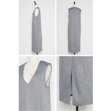 アンチピリング加工裏起毛Vネックジャンスカ 88-004670 | BONJOUR SAGAN | 詳細画像24 