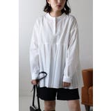 OFF-WHITE | プリーツ切替バンドカラーシャツ | BONJOUR SAGAN