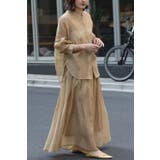 [SET]ワッシャーサイドドロストシャツ×フレアスカート 11-003728 | BONJOUR SAGAN | 詳細画像6 