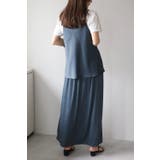 ドレープサテンキャミソール×ロングスカートセットアップ 11-004787 | BONJOUR SAGAN | 詳細画像3 