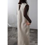 ディープキーネックダンボールニットロングベスト 77-001834 | BONJOUR SAGAN | 詳細画像14 