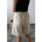 リネンライクスラブハーフパンツ 77-001976 | BONJOUR SAGAN | 詳細画像4 