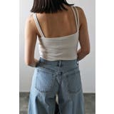 カップ付きフロントクロスリブキャミソール 77-001982 | BONJOUR SAGAN | 詳細画像4 