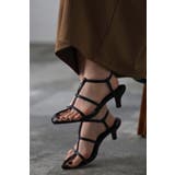 ポインテッドトゥTストラップローヒールサンダル 77-001993 | BONJOUR SAGAN | 詳細画像1 