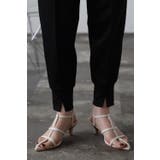 ポインテッドトゥTストラップローヒールサンダル 77-001993 | BONJOUR SAGAN | 詳細画像4 