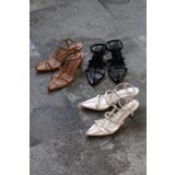 ポインテッドトゥTストラップローヒールサンダル 77-001993 | BONJOUR SAGAN | 詳細画像11 