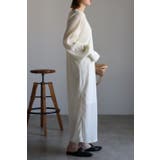 カットワッフル指穴付きボリューム袖ワンピース 77-002021 | BONJOUR SAGAN | 詳細画像2 