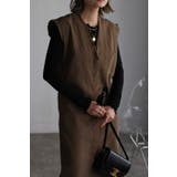 Vネックジレワンピース 77-002055 | BONJOUR SAGAN | 詳細画像2 