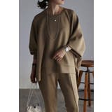 BEIGE | スウェット ストレッチ リラックス | BONJOUR SAGAN