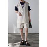 リネンタッチディープVネックベスト 77-002237 | BONJOUR SAGAN | 詳細画像12 