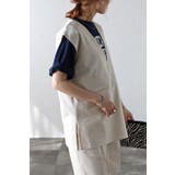 リネンタッチディープVネックベスト 77-002237 | BONJOUR SAGAN | 詳細画像13 