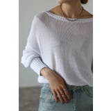 オフショルメッシュプルオーバー 77-002625 | BONJOUR SAGAN | 詳細画像4 