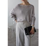 LIGHT-GRAY | オフショルメッシュプルオーバー 77-002625 | BONJOUR SAGAN
