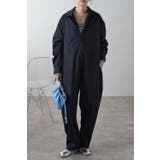 BLACK | ビッグシルエットジャンプスーツ 77-003252 | BONJOUR SAGAN