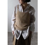 BEIGE | ミックスニットキャミ 77-003338 | BONJOUR SAGAN