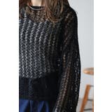 テープヤーン透かし編みショートプルオーバー 77-003496 | BONJOUR SAGAN | 詳細画像6 