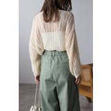 テープヤーン透かし編みショートプルオーバー 77-003496 | BONJOUR SAGAN | 詳細画像10 