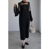 プリーツフレアスリーブドレス 77-003516 | BONJOUR SAGAN | 詳細画像1 