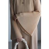 プリーツフレアスリーブドレス 77-003516 | BONJOUR SAGAN | 詳細画像11 