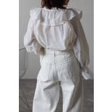 ナイロンタフタラッフルカラーブラウス 77-003550 | BONJOUR SAGAN | 詳細画像2 