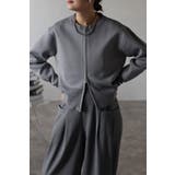 GRAY | スウェットライクダブルジップカーディガン 77-003561 | BONJOUR SAGAN
