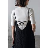 バックリボンフリンジキャミワンピース 77-003564 | BONJOUR SAGAN | 詳細画像5 