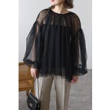 チュールギャザーブラウス 77-003639 | BONJOUR SAGAN | 詳細画像2 