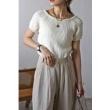 OFF-WHITE | 前後2WAYネップヤーンリブニットプルオーバー 77-003699 | BONJOUR SAGAN