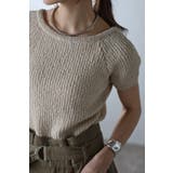 前後2WAYネップヤーンリブニットプルオーバー 77-003699 | BONJOUR SAGAN | 詳細画像4 