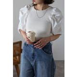 OFF-WHITE | ボリュームスリーブニットコンビトップス 77-003723 | BONJOUR SAGAN