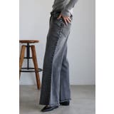 裾フリンジフレアデニムパンツ 77-004516 | BONJOUR SAGAN | 詳細画像4 