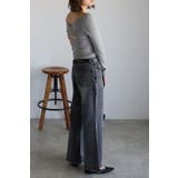 裾フリンジフレアデニムパンツ 77-004516 | BONJOUR SAGAN | 詳細画像5 