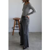 裾フリンジフレアデニムパンツ 77-004516 | BONJOUR SAGAN | 詳細画像7 