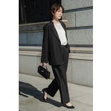 スーツ地ツイルタックパンツ 77-004575 | BONJOUR SAGAN | 詳細画像2 