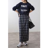 オンブレチェック柄Iラインスカート 77-004639 | BONJOUR SAGAN | 詳細画像5 