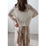 クルーネックダメージニット 77-004652 | BONJOUR SAGAN | 詳細画像3 