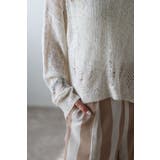 クルーネックダメージニット 77-004652 | BONJOUR SAGAN | 詳細画像6 