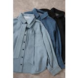 クラッシュデニムボリュームスリーブ2WAYボウタイシャツ 77-004665 | BONJOUR SAGAN | 詳細画像17 