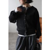 BLACK | スナップボタンダンボールカーディガン | BONJOUR SAGAN