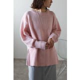PINK | 裾リブニット | BONJOUR SAGAN