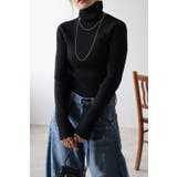 BLACK | ニット セーター ハイネック | BONJOUR SAGAN