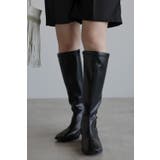 フェイクレザーローヒールロングブーツ 88-001653 | BONJOUR SAGAN | 詳細画像2 